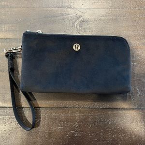 Lululemon Velour Curved Wristlet! Beautiful black!